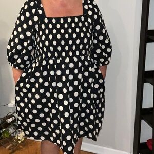 Ava & Viv Black and White Checkered Dress